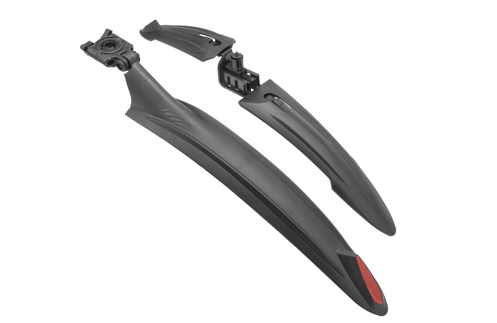 Крылья 24"-26" XGNB-067, фэт-байк, пластиковые, чёрные, комплект 610247