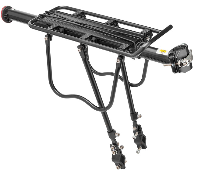 Багажник 20"-28" BLF-H27-2 универсальный быстросъёмный алюминиевый чёрный