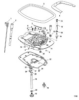 Переходная пластина 4-Х ТАКТНОГО ПЛМ MERCURY 60 Серийный номер от 1C000001 до 1C050251