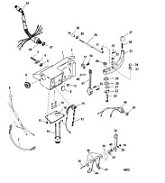 Ручки руля комплект 2-Х ТАКТНОГО ПЛМ MERCURY 60 Серийный номер от 00G760300 до 0T979999