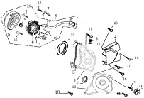 Генератор ДВИГАТЕЛЯ Racer RC125-PE 153FMI, 125 cc