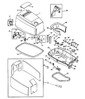 Капот 2-Х ТАКТНОГО ПЛМ MERCURY 60 Серийный номер от 0G290585 до 0G589999