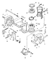 Зажимной кронштейн 4-Х ТАКТНОГО ПЛМ MERCURY 5 Серийный номер от 0R067090 и выше