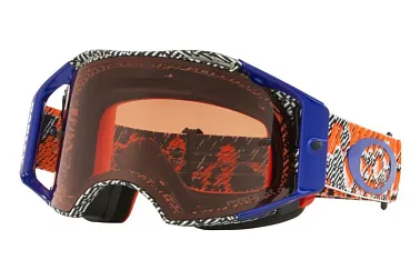 Очки для мотокросса OAKLEY Airbrake Dazzle Dyno Org.Blue./ бронзовая Prizm MX (OO7046-65)