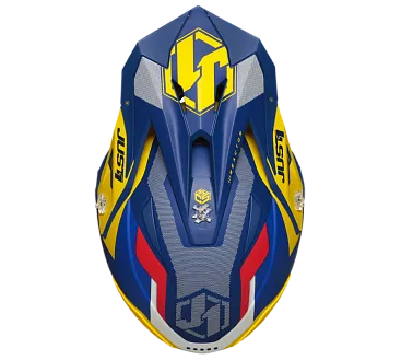 Козырек для шлема JUST1 J39 REACTOR желтый/синий